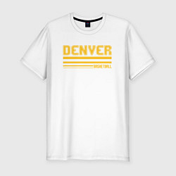 Футболка slim-fit Basketball Denver, цвет: белый