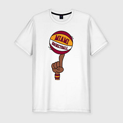 Футболка slim-fit Miami Heat baller, цвет: белый