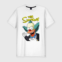 Футболка slim-fit Krusty the clown, цвет: белый