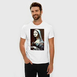 Футболка slim-fit Mona Lisa from Elm street - horror, цвет: белый — фото 2