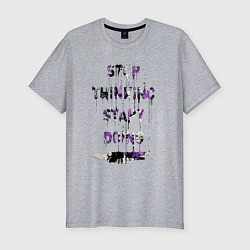 Футболка slim-fit Stpp thinking start diong, цвет: меланж