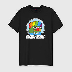 Футболка slim-fit Clown world, цвет: черный