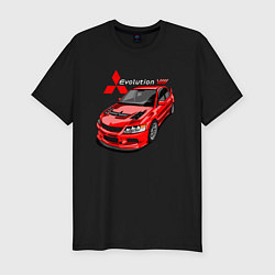 Футболка slim-fit Lancer Evolution 8, цвет: черный