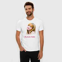 Футболка slim-fit Lisa Blackpink, цвет: белый — фото 2