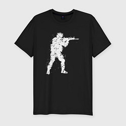 Футболка slim-fit Soldier counter strike, цвет: черный