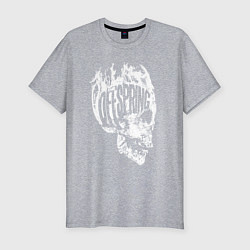 Футболка slim-fit Offspring skull, цвет: меланж