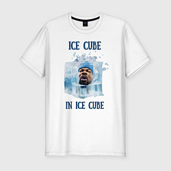 Футболка slim-fit Ice Cube in ice cube, цвет: белый