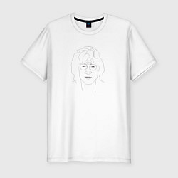 Футболка slim-fit Леннон, цвет: белый