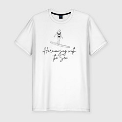 Футболка slim-fit Surf Harmony, цвет: белый