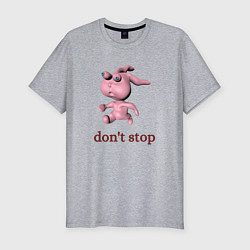 Футболка slim-fit Кролик беги, цвет: меланж