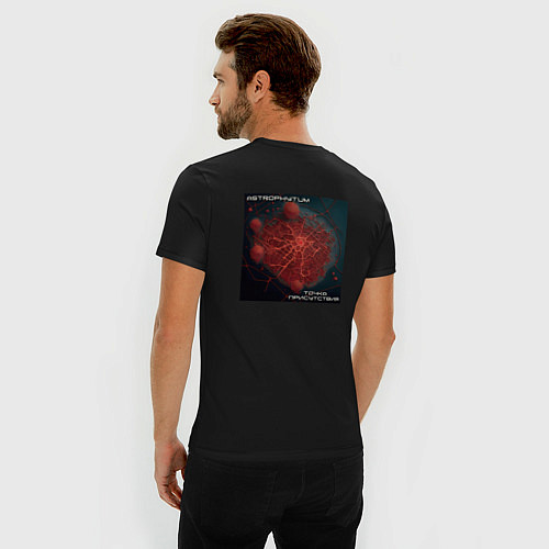 Мужская slim-футболка Point - Astrophytum / Черный – фото 4