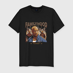 Футболка slim-fit Семья - это главное, цвет: черный
