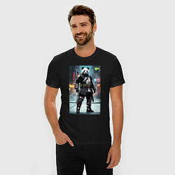 Футболка slim-fit Panda cyber samurai, цвет: черный — фото 2