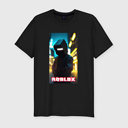 Футболка slim-fit Roblox cyberpunk, цвет: черный