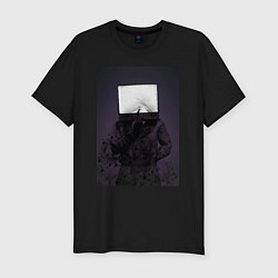 Футболка slim-fit TV man, цвет: черный