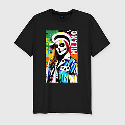 Футболка slim-fit Skeleton fashionista - Milano - pop art, цвет: черный