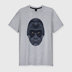 Футболка slim-fit Black gorilla, цвет: меланж