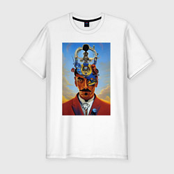 Футболка slim-fit Salvador Dali - surrealism, цвет: белый