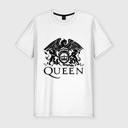 Футболка slim-fit Queen - logo, цвет: белый