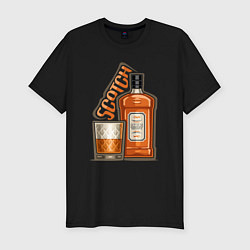 Футболка slim-fit Scotch, цвет: черный