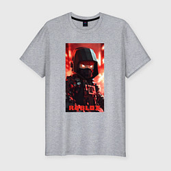 Футболка slim-fit Roblox fire ninja, цвет: меланж