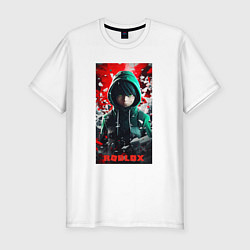 Футболка slim-fit Ninja Roblox, цвет: белый