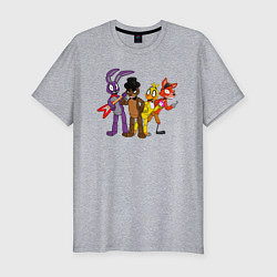 Мужская slim-футболка Команда FNAF
