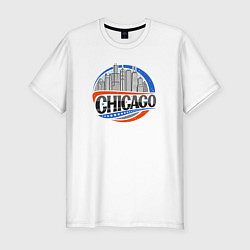 Футболка slim-fit Chicago, цвет: белый