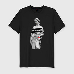 Футболка slim-fit MoMo - Censored, цвет: черный
