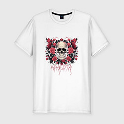 Футболка slim-fit Красота готики, цвет: белый