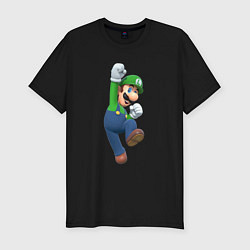 Футболка slim-fit Луиджи прыгает, цвет: черный