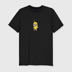 Футболка slim-fit Banana cat, цвет: черный