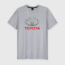 Футболка slim-fit Toyota sport auto brend, цвет: меланж