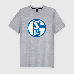 Футболка slim-fit Schalke 04 fc club, цвет: меланж