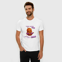 Футболка slim-fit Potate gonna potate, цвет: белый — фото 2
