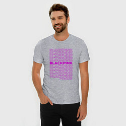 Футболка slim-fit Blackpink kpop - музыкальная группа из Кореи, цвет: меланж — фото 2