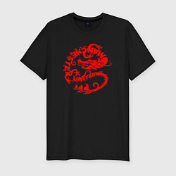 Футболка slim-fit Manchester dragon, цвет: черный