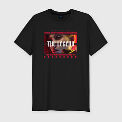 Футболка slim-fit Cyberpunk 2077 Phantom Liberty: The Legend, цвет: черный