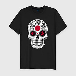 Футболка slim-fit Japan skull, цвет: черный