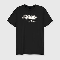 Футболка slim-fit Authentic 1973, цвет: черный