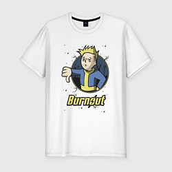 Футболка slim-fit Burnout - vault boy, цвет: белый