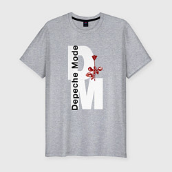 Футболка slim-fit Depeche Mode - Rose Violator mode, цвет: меланж