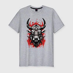Футболка slim-fit Священная корова, цвет: меланж