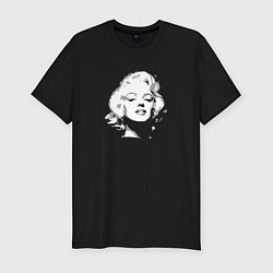 Футболка slim-fit Tribute to Marilyn Monroe, цвет: черный