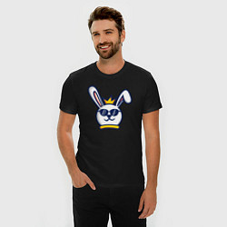 Футболка slim-fit Rabbit king, цвет: черный — фото 2