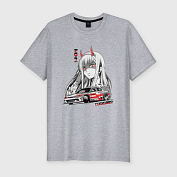 Футболка slim-fit Nissan Silvia S15 Drift Zero Two, цвет: меланж