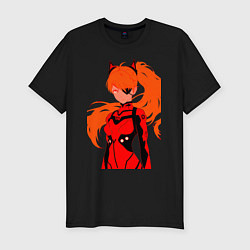 Футболка slim-fit Asuka Langley is Dead Serious, цвет: черный