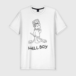 Футболка slim-fit Bart hellboy Lill Peep, цвет: белый