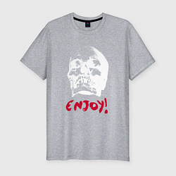 Футболка slim-fit Depeche Mode - Skull enjoy, цвет: меланж