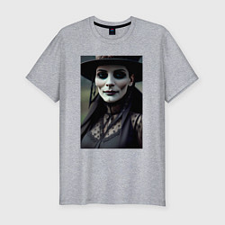 Футболка slim-fit Mrs death, цвет: меланж